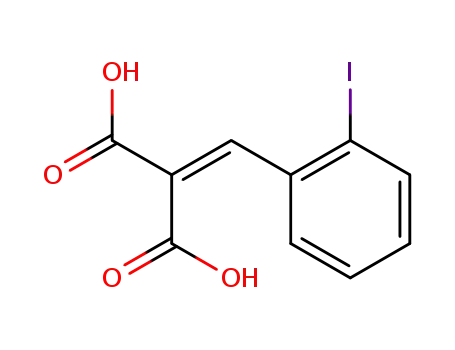 Molecular Structure of 121263-09-0 ((2-iodo-benzylidene)-malonic acid)