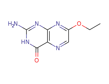 Molecular Structure of 113230-79-8 (4(1H)-Pteridinone,2-amino-7-ethoxy-(9CI))