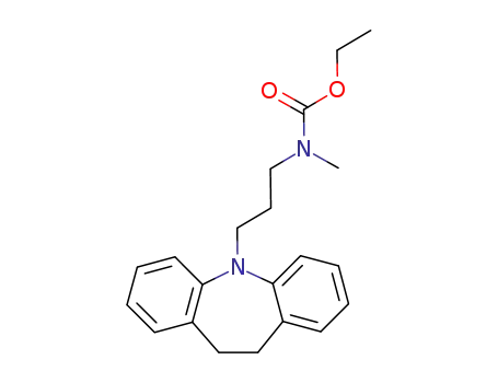 Molecular Structure of 27097-69-4 (ethyl [3-(10,11-dihydro-5H-dibenz[b,f]azepin-5-yl)propyl]methylcarbamate)