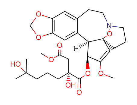 Molecular Structure of 197569-58-7 (1-((1R,4S,5S)-3-methoxy-9,11,21-trioxa-17-azapentacyclo[15.3.1.0<sup>1,5</sup>.0<sup>6,14</sup>.0<sup>8,12</sup>]henicosa-2,6,8<sup>(12)</sup>,13-tetraen-4-yl) 4-methyl (2R)-2-hydroxy-2-(4-hydroxy-4-methylpentyl)succinate)