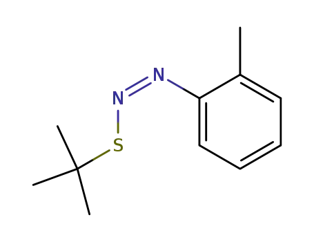 Molecular Structure of 140244-82-2 (Diazene, [(1,1-dimethylethyl)thio](2-methylphenyl)-, (Z)-)