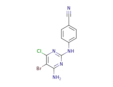 4-((4-amino-5-bromo-6-chloropyrimidin-2-yl)amino)benzonitrile