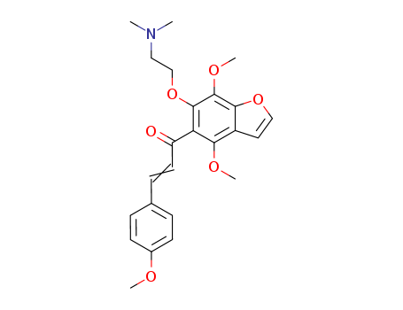 2-Propen-1-one,1-[6-[2-(dimethylamino)ethoxy]-4,7-dimethoxy-5-benzofuranyl]-3-(4-methoxyphenyl)-