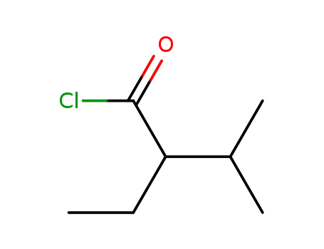 Molecular Structure of 51760-89-5 (2-ethyl-3-methyl-butyryl chloride)