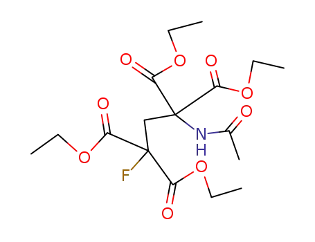 1-Acetamino-3-fluor-propan-tetracarbensaeure-(1,1,3,3)-tetraethylester