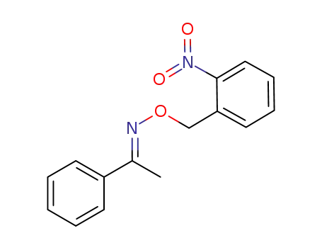 Molecular Structure of 937371-88-5 ((E)-acetophenone O-(2-nitrobenzyl) oxime)