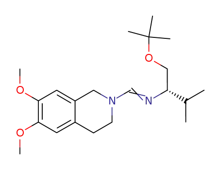 Isoquinoline,
2-[[[1-[(1,1-dimethylethoxy)methyl]-2-methylpropyl]imino]methyl]-1,2,3,4-
tetrahydro-6,7-dimethoxy-, (S)-