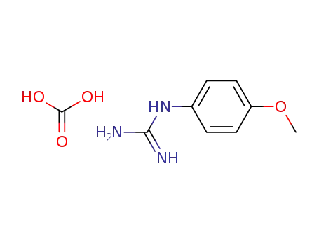 Molecular Structure of 112677-02-8 (Carbonic acid, compd. with (4-methoxyphenyl)guanidine (9CI))