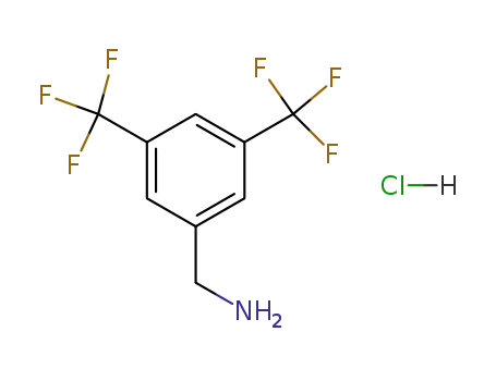 Molecular Structure of 42365-62-8 (3,5-BIS(TRIFLUOROMETHYL)BENZYLAMINE)