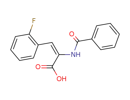α-benzoylamino-2-fluoro-cinnamic acid