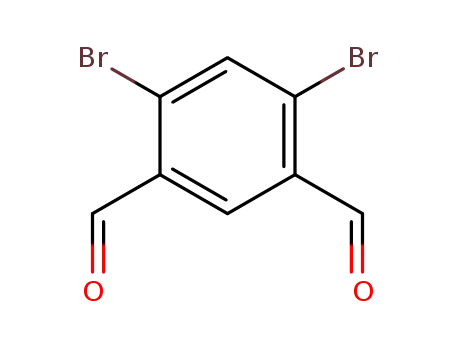 Molecular Structure of 97094-37-6 (2,4-dibromobenzene-1,5-dicarboxaldehyde)
