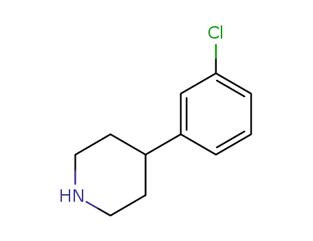 Molecular Structure of 99329-53-0 (4-(3-CHLOROPHENYL)PIPERIDINE)