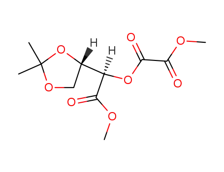 Molecular Structure of 74889-58-0 (Methyl 3,4-O-isopropylidene-2-O-(methoxaloyl)-L-threonate)