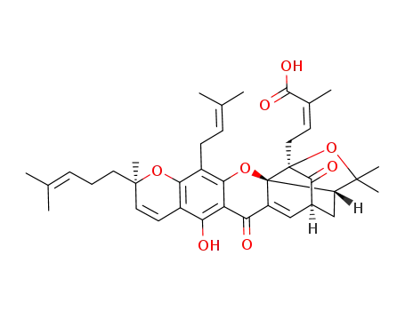 Molecular Structure of 2752-65-0 (GAMBOGIC ACID)