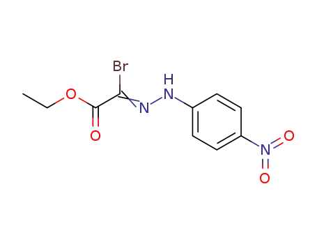 Molecular Structure of 20147-56-2 (Acetic acid, bromo[(4-nitrophenyl)hydrazono]-, ethyl ester)