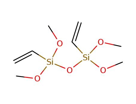 Molecular Structure of 18293-85-1 (1,3-Divinyl-1,1,3,3-Tetramethoxydisiloxane)