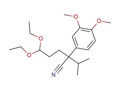 2-(3,3-diethoxypropyl)-2-(prop-2-yl)-2-(3,4-dimethoxyphenyl)acetonitrile