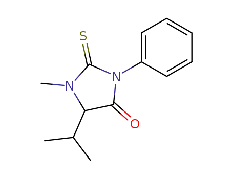 Molecular Structure of 150715-06-3 (5-isopropyl-1-methyl-3-phenyl-2-thiohydantoin)