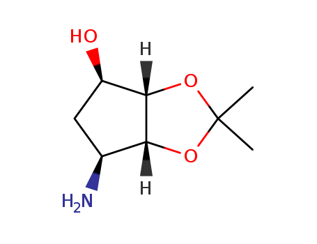 Ticagrelor Related Compound 3 ((+/-)-6-Aminotetrahydro-2,2-Dimethyl-4H-Cyclopenta-1.3-dioxol-4-ol)