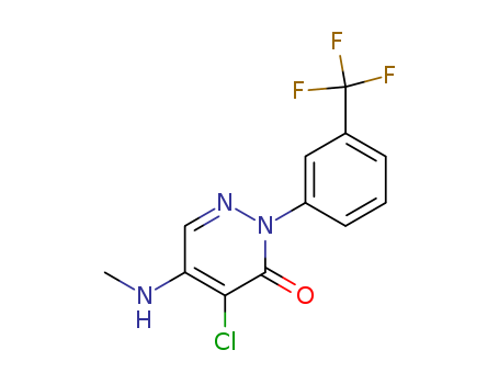 3(2H)-Pyridazinone,4-chloro-5-(methylamino)-2-[3-(trifluoromethyl)phenyl]-