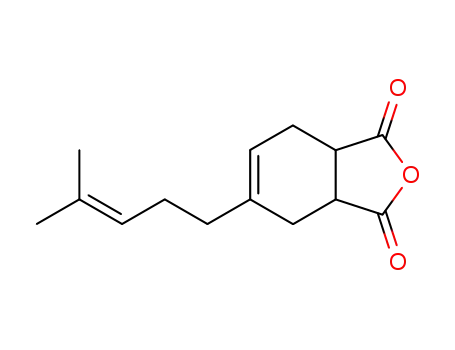 Molecular Structure of 29811-04-9 (1,2,3,6-tetrahydro-4-(4-methylpent-3-enyl)phthalic anhydride)