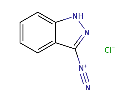 Molecular Structure of 53249-86-8 (1H-Indazole-3-diazonium, chloride)
