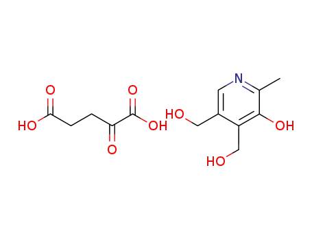 2-옥소글루타르산, 5-히드록시-6-메틸피리딘-3,4-디메탄올과의 화합물 (1:1)