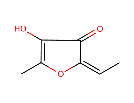 Molecular Structure of 948557-13-9 ((2E)-2-ethylidene-4-hydroxy-5-methyl-3(2H)-furanone)