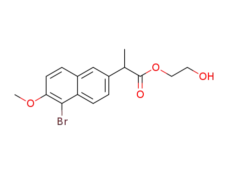 2-(5-Bromo-6-methoxy-naphthalen-2-yl)-propionic acid 2-hydroxy-ethyl ester