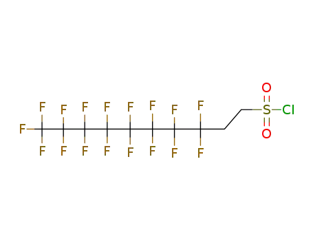 Molecular Structure of 27619-90-5 (3,3,4,4,5,5,6,6,7,7,8,8,9,9,10,10,10-heptadecafluorodecanesulphonyl chloride)