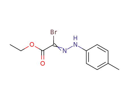 Acetic acid, bromo[(4-methylphenyl)hydrazono]-, ethyl ester