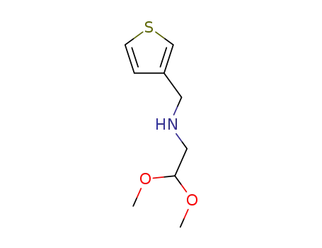 Molecular Structure of 58754-97-5 (2,2-DiMethoxy-N-(thiophen-3-ylMethyl)ethanaMine)