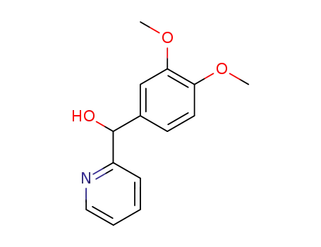 Molecular Structure of 31749-10-7 (3,4-DIMETHOXYPHENYL-(2-PYRIDYL)METHANOL)