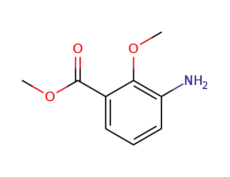 Molecular Structure of 5129-25-9 (3-AMINO-2-METHOXY-BENZOIC ACID METHYL ESTER)