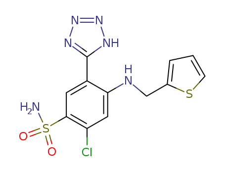 Benzenesulfonamide,2-chloro-5-(2H-tetrazol-5-yl)-4-[(2-thienylmethyl)amino]-