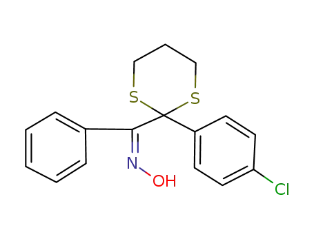 [2-(4-Chloro-phenyl)-[1,3]dithian-2-yl]-phenyl-methanone oxime