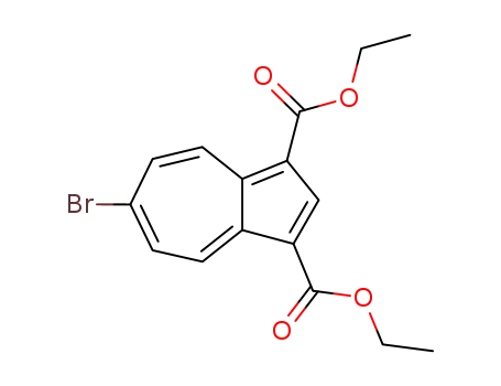 Molecular Structure of 1157-45-5 (diethyl 6-bromoazulene-1,3-dicarboxylate)