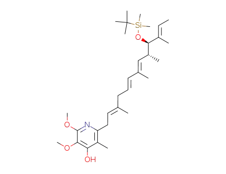 2-[(2E,5E,7E,11E)-(9R,10R)-10-(tert-Butyl-dimethyl-silanyloxy)-3,7,9,11-tetramethyl-trideca-2,5,7,11-tetraenyl]-5,6-dimethoxy-3-methyl-pyridin-4-ol