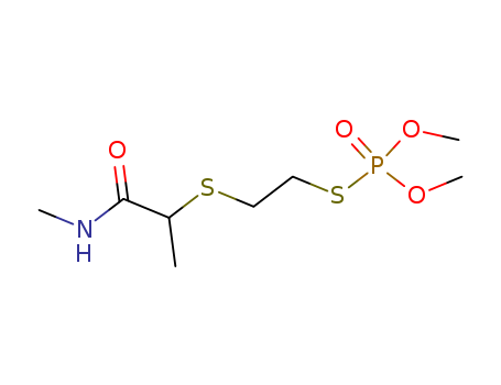 Phosphorothioic acid,O,O-dimethyl S-[2-[[1-methyl-2-(methylamino)-2-oxoethyl]thio]ethyl] ester