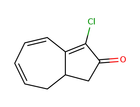 Molecular Structure of 393091-18-4 (2(1H)-Azulenone, 3-chloro-8,8a-dihydro-)