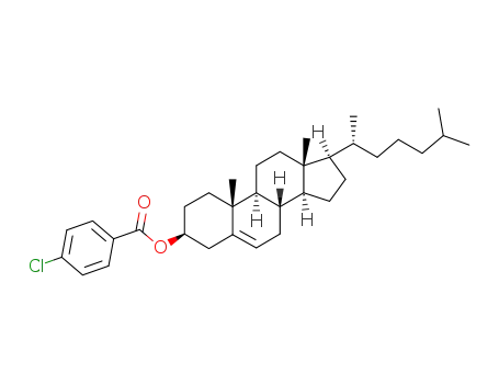 Molecular Structure of 22575-27-5 (cholest-5-en-3beta-yl p-chlorobenzoate)