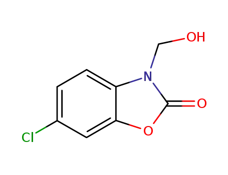 Molecular Structure of 2275-07-2 (6-chloro-3-(hydroxymethyl)benzoxazol-2(3H)-one)