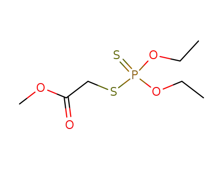Molecular Structure of 919-53-9 (Phosphorodithioic acid S-methoxycarbonylmethyl O,O-diethyl ester)