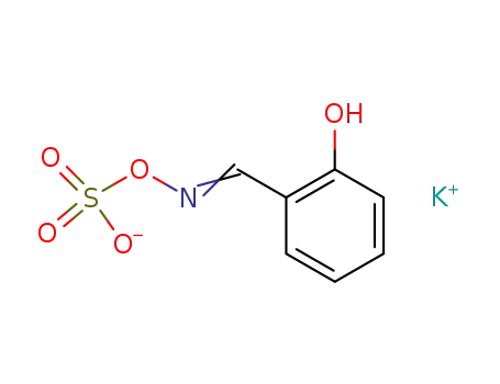 Molecular Structure of 144447-19-8 (Hydroxylamine-O-sulfonic acid, N-[(2-hydroxyphenyl)methylene]-,
monopotassium salt)