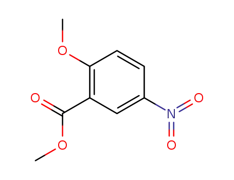 Molecular Structure of 34841-11-7 (Methyl 2-methoxy-5-nitrobenzoate)