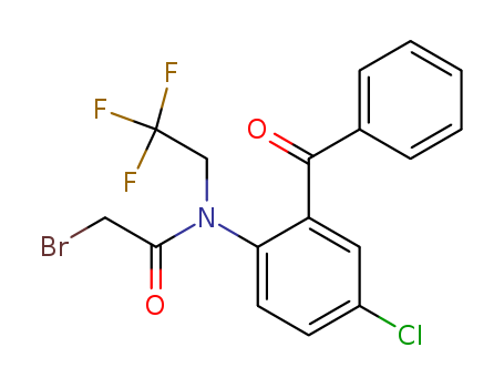 Acetamide,N-(2-benzoyl-4-chlorophenyl)-2-bromo-N-(2,2,2-trifluoroethyl)-
