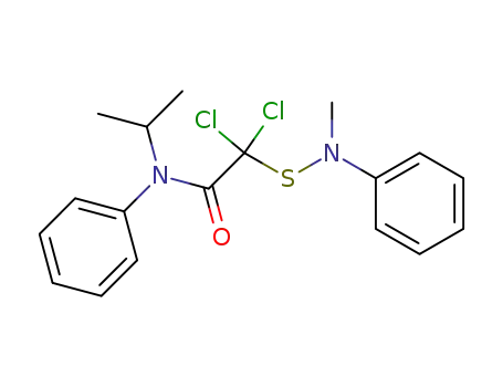 Acetamide,
2,2-dichloro-N-(1-methylethyl)-2-[(methylphenylamino)thio]-N-phenyl-