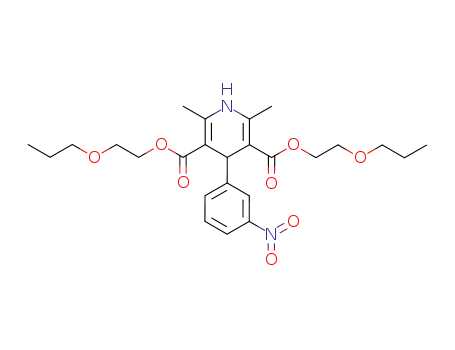 Molecular Structure of 22609-73-0 (Niludipine)