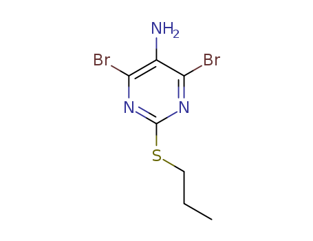 4,6-DIBROMO-2-(PROPYLTHIO)PYRIMIDIN-5-AMINE