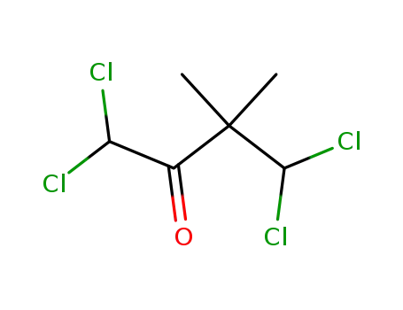 Molecular Structure of 35039-92-0 (1,1,4,4-tetrachloro-3,3-dimethyl-butan-2-one)